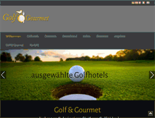 Tablet Screenshot of golf-gourmet.com